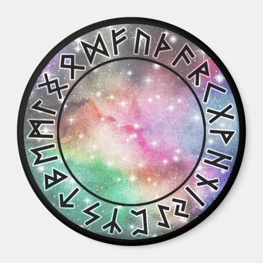 Prismatischer Galaxy Rune Circle [00. leere] Magne Magnet (Vorne)