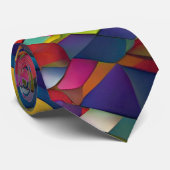 Prismatischer Hex: Moderne, technisch Inspiriert Krawatte (Gerollt)