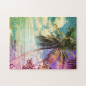 Prismatischer Palmenbaum auf der Isla Saona Puzzle (Horizontal)