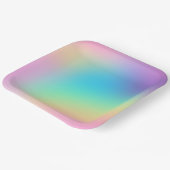 Prismatischer Pastell-Regenbogen-Teller Pappteller (Gewinkelt)