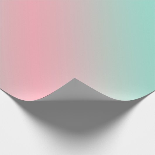 Prismatischer pastellrosa Minze lila Traumverlauf Geschenkpapier (Ecke)