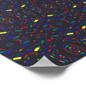 Prismatischer Regenbogen Abstract Acryl-Kunst Poster (Ecke)