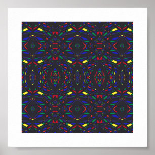 Prismatischer Regenbogen Abstract Acryl-Kunst Poster