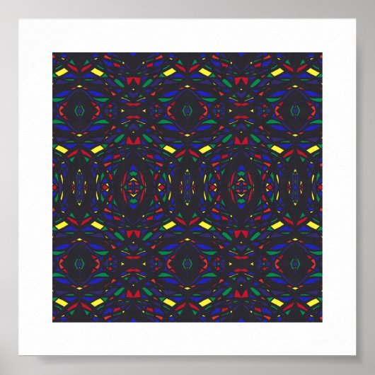 Prismatischer Regenbogen Abstract Acryl-Kunst Poster (Vorne)