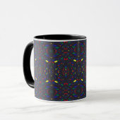 Prismatischer Regenbogen Abstract Acryl-Kunst Tasse (Vorderseite Links)