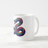 Prismatischer Schlangendrache Kaffeetasse (VorderseiteRechts)