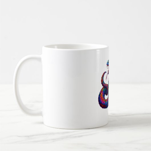 Prismatischer Schlangendrache Kaffeetasse (Links)