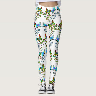 Prismatischer Schmetterlingsschwarm-Leggings Leggings
