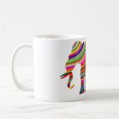 Prismatischer Waves Elephant Coffee Tasse (Links)