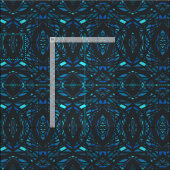 Prismatisches Blau-Schwarzes Abstract-Acryl-Kunstw Stoff (Kachel)