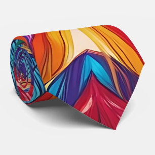 Prismatisches Blumenmuster Neck Tie Krawatte