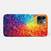 Prismatisches Chaos Digitalgitter-Design Case-Mate iPhone Hülle (Rückseite (Horizontal))