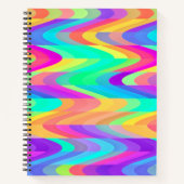 Prismatisches Flow Waves SpiralNotebook Notizblock (Vorderseite)