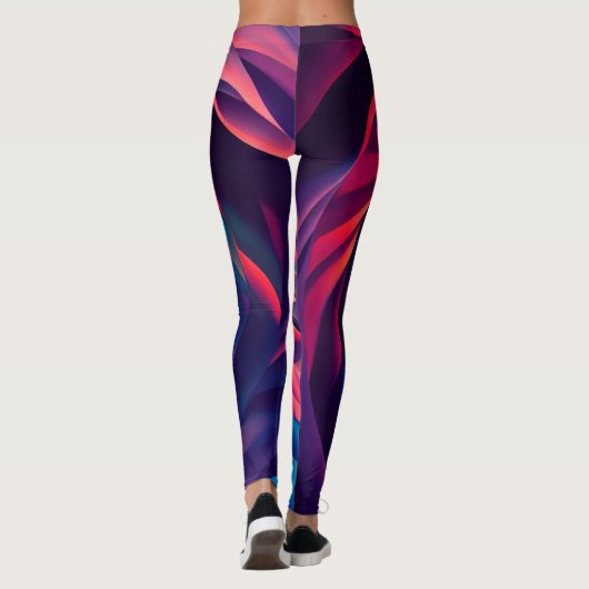 "Prismatisches Fraktal Leggings" Leggings (Rückseite)