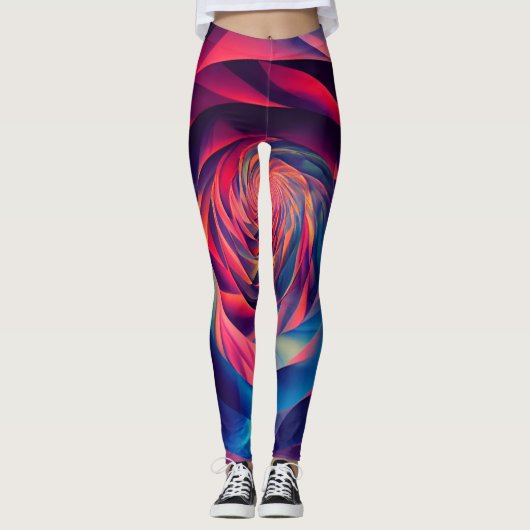 "Prismatisches Fraktal Leggings" Leggings (Vorderseite)