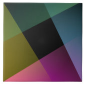 Prismatisches Geometrisches Abstrakte Kachel (Vorderseite)