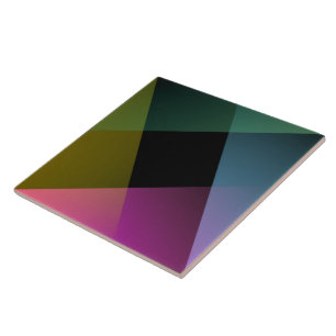 Prismatisches Geometrisches Abstrakte Kachel