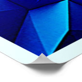 Prismatisches geometrisches Farbwirbeldesign Poster (Ecke)