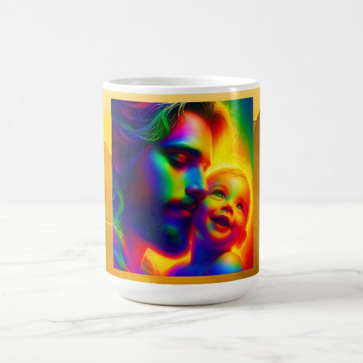 Prismatisches Heiliges Embrace Kaffeetasse (Mittel)