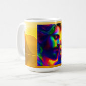 Prismatisches Heiliges Embrace Kaffeetasse (Vorderseite Links)