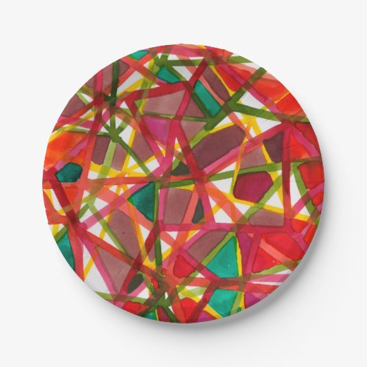 Prismatisches II Pappteller (Vorderseite)