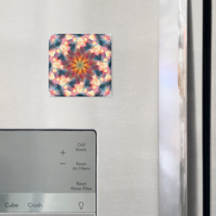 Prismatisches Kaleidoskopisches Psychedelisches Ma Magnet