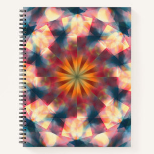 Prismatisches Kaleidoskopisches Psychedelisches Ma Notizblock