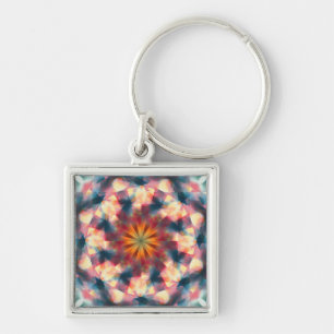 Prismatisches Kaleidoskopisches Psychedelisches Ma Schlüsselanhänger