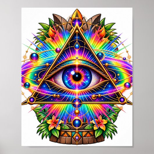 Prismatisches Orbit-Auge-Plakat Poster (Vorne)
