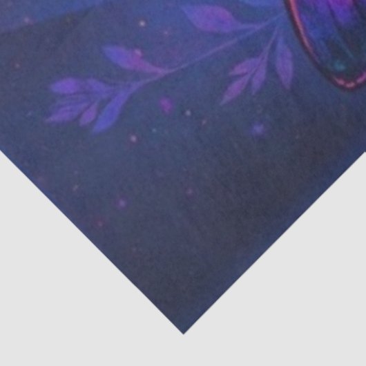 Prismatisches Psychedelic Moth Decoupage Paper - L Seidenpapier (Ausschnitt)