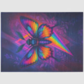 Prismatisches Psychedelic Moth Decoupage Paper - L Seidenpapier (Vorderseite)