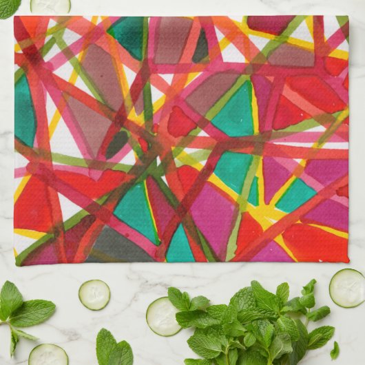 Prismatismus II Handtuch (Gefaltet)