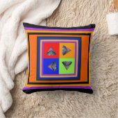 Prismen-Wiederholungs-Dekor  Kissen (Decke)