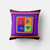 Prismen-Wiederholungs-Dekor  Kissen (Rückseite)