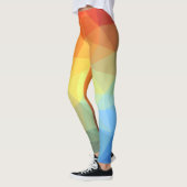 Prismenfarbenes, Abstraktes Muster Leggings (Links)