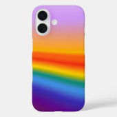 Prismenfluss - Wavy Pastel Rainbow Gradient Case-Mate iPhone Hülle (Rückseite)