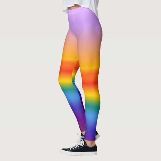 Prismenfluss - Wavy Pastel Rainbow Gradient Leggings (Links)