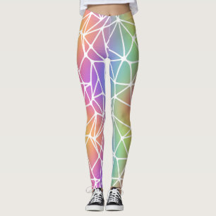 Prismennetz - Regenbogengewebe: Leggings