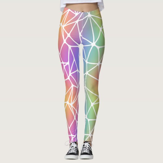 Prismennetz - Regenbogengewebe: Leggings (Vorderseite)