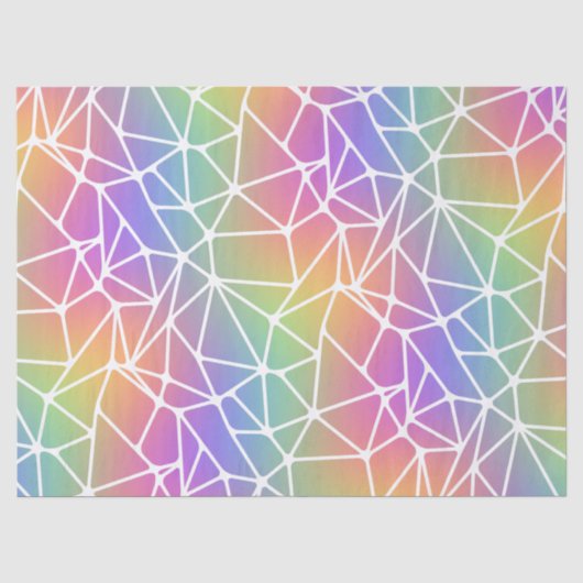 Prismennetz - Regenbogengewebe: Seidenpapier (Vorderseite)