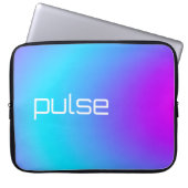Prismenpuls - Vaporwave Gradient Vibe Laptopschutzhülle (Vorderseite)
