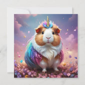 Prismenschwanz: Das Radiant Unicorn Guinea Pig, Einladung (Rückseite)