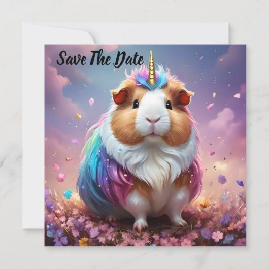 Prismenschwanz: Das Radiant Unicorn Guinea Pig, Save The Date (Vorderseite)