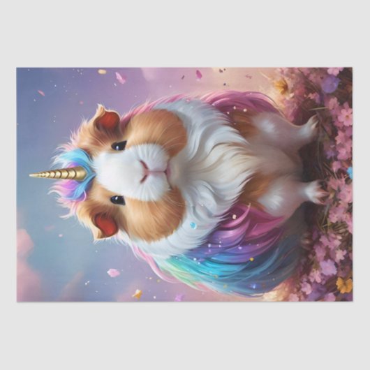 Prismenschwanz: Das Radiant Unicorn Guinea Pig, Seidenpapier (Vorderseite)