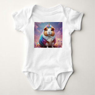 Prismenschwanz: Das strahlende Einhorn-Guinea-Schw Baby Strampler