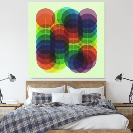 Prismenweg grün leinwanddruck (Insitu (Schlafzimmer))