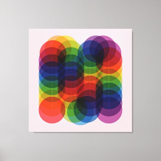 Prismenweg Rot Leinwanddruck (Vorderseite)