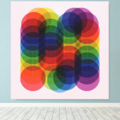 Prismenweg Rot Leinwanddruck (Insitu (Holzboden))