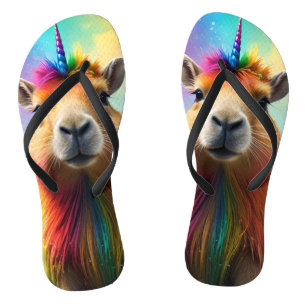 Prismhorn: Das Regenbogen-Capybaraicorn, Badesandalen