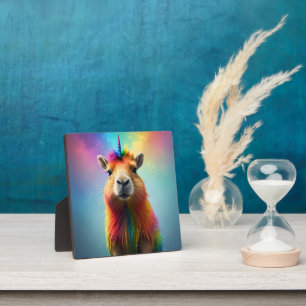 Prismhorn: Das Regenbogen-Capybaraicorn, Fotoplatte